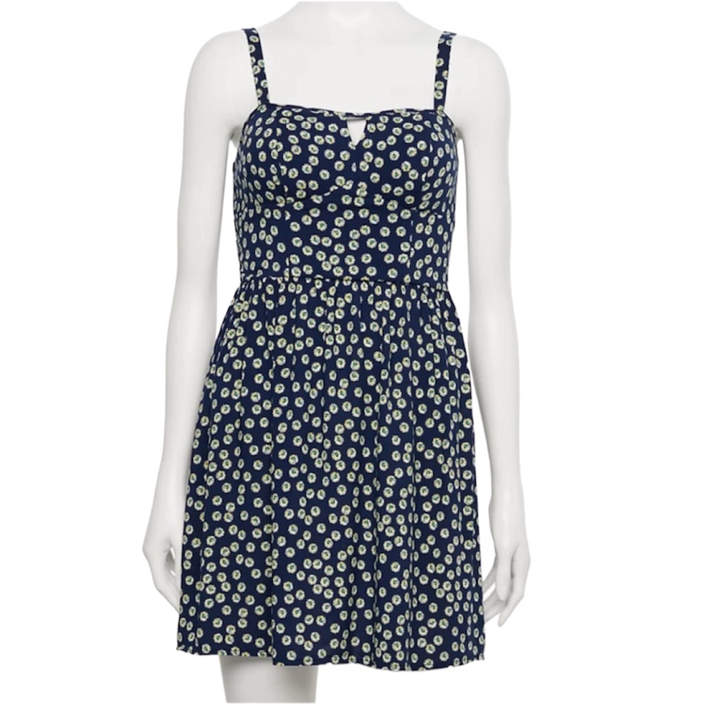 Lily Rose Smocked Back Woven Skater Dress